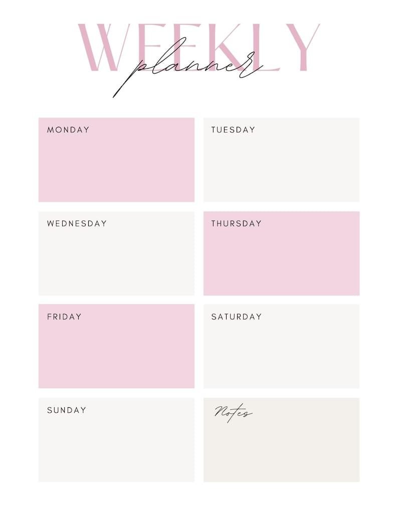 Weekly Planner